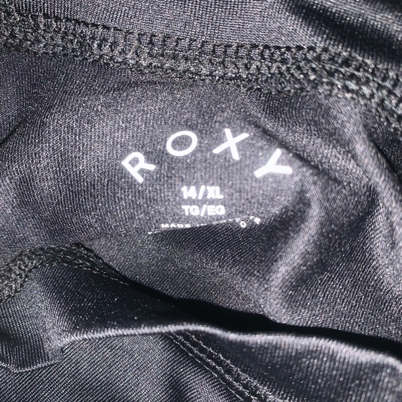 (1609) Roxy Girls' Whole Hearted Short Sleeve Rashguard NWT 14 - Picture 8 of 9